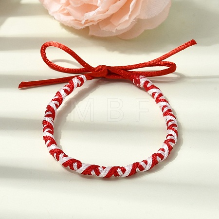 Adjustable Polyester Cord Braided Friendship Bracelets FB-CBA27E8-02D-1