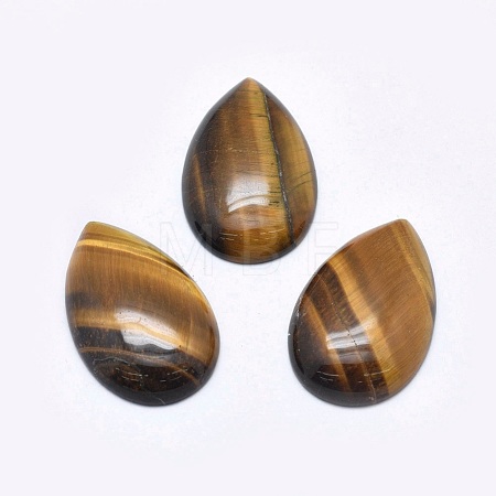 Natural Tiger Eye Cabochons G-P384-I01-1