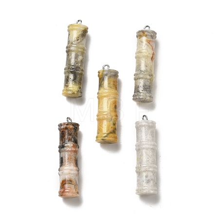 Natural Crackle Agate Pendants G-I340-A19-1