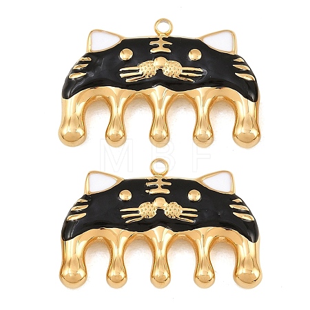 304 Stainless Steel Enamel Pendants SA-CBA033B-04G-01-1