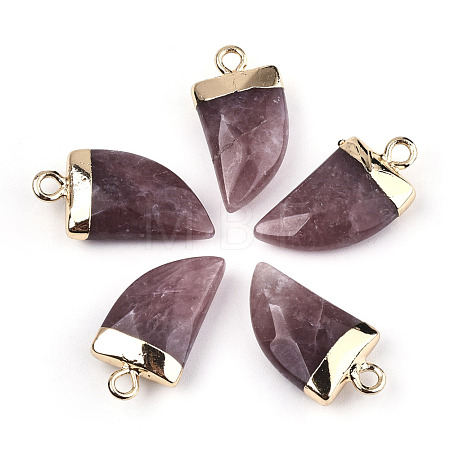 Natural Strawberry Quartz Pendants G-N326-57E-1