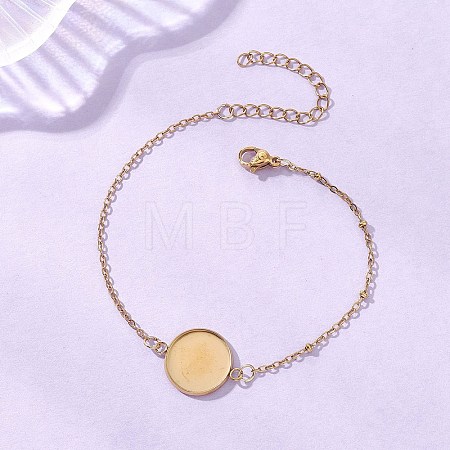304 Stainless Steel Cable Chain Satellite Chain Bracelet Making BJEW-JB13163-04-1