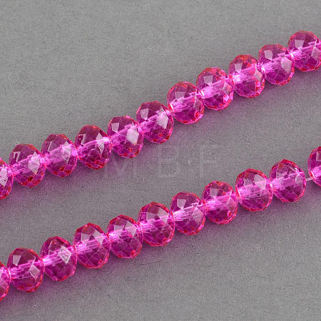 Spray Painted Glass Bead Strands DGLA-R030-6mm-06-1