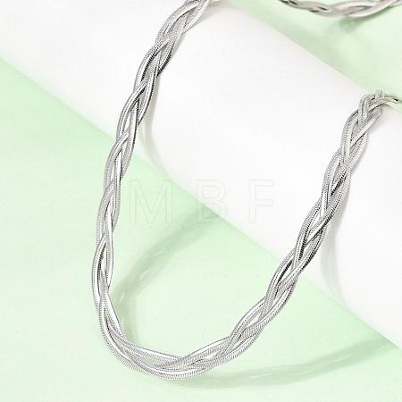 Unisex 304 Stainless Steel Necklaces NJEW-K305-12C-P-1