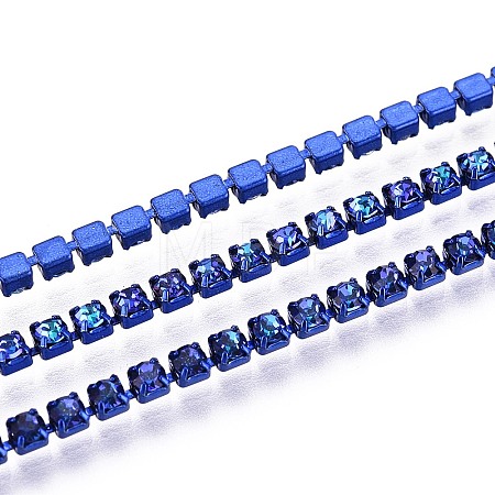 Iron Rhinestone Cup Chains CH-T006-05B-15-1