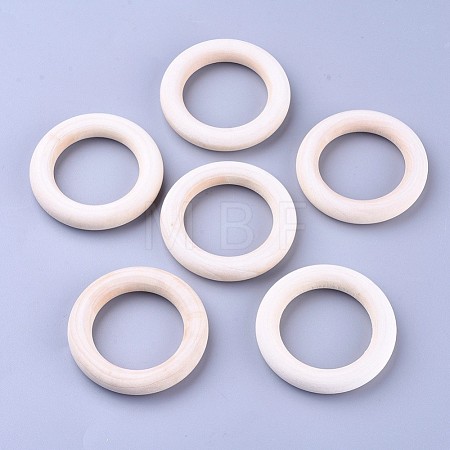 Unfinished Wood Linking Rings X-WOOD-F002-01-55mm-1