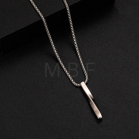 Alloy Pendant 316 Surgical Stainless Steel Chain Necklaces for Men FS-WG50373-02-1