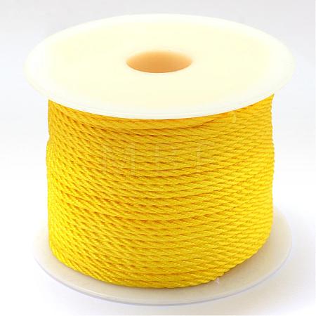Nylon Braided Cord for Woven Jewelry Making Macrame Craft NWIR-R026-1.0mm-543-1