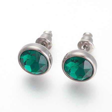 304 Stainless Steel Stud Earrings EJEW-F182-A13-1