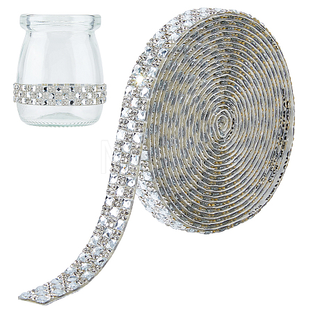 Glass Hotfix Rhinestone (Hot Melt Adhesive On The Back) DIY-WH0683-90C-1-1