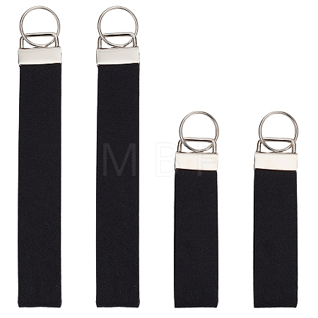 4Pcs 2 Styles Felt Keychain Clasps FIND-GF0009-68-1