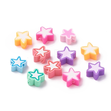 Handmade Polymer Clay Beads CLAY-I010-14-1