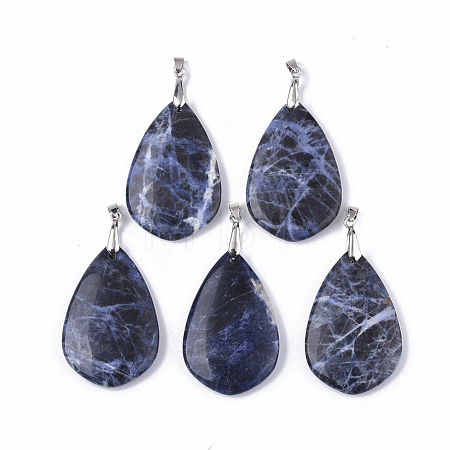 Natural Sodalite Big Pendants G-S359-050A-1
