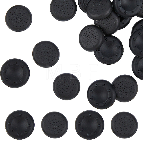 DICOSMETIC 24Pcs 2 Style Silicone with ABS Plastic Replacement Flat Round Thumb Grip Caps SIL-DC0001-19-1