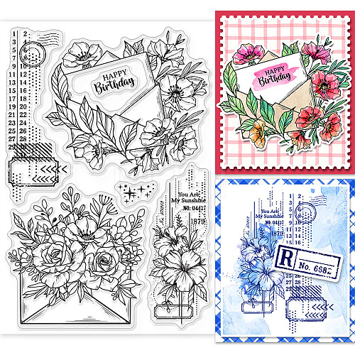 Custom PVC Plastic Clear Stamps DIY-WH0448-0530-1