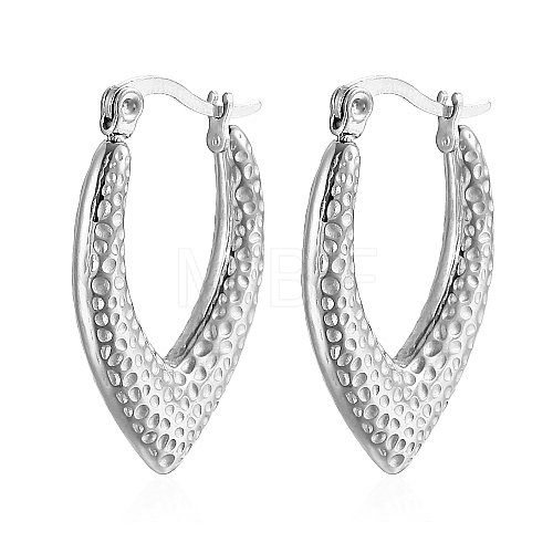 304 Stainless Steel Hoop Earrings AJ0524-2-1