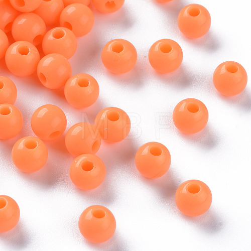 Opaque Acrylic Beads X-MACR-S370-C6mm-A11-1