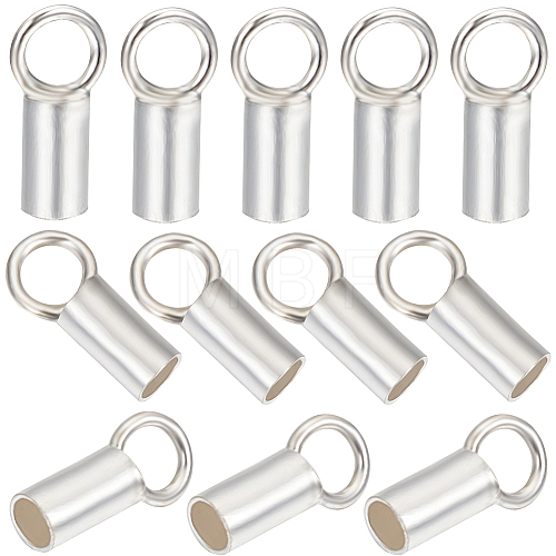 Beebeecraft 20Pcs 925 Sterling Silver Cord Ends STER-BBC0002-25B-1