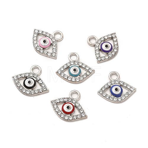 Alloy Rhinestone Enamel Pendants ENAM-M053-04P-1