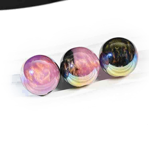 20Pcs Gradient Color & UV Plating Rainbow Iridescent Opaque Resin Beads PW-WG1BD98-07-1