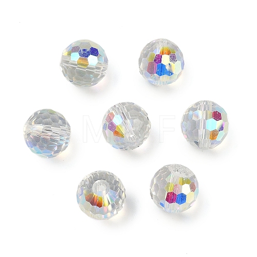 Transparent Electroplate Glass Beads EGLA-N002-31-G10-1