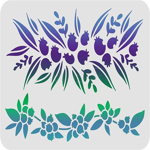 Large Plastic Reusable Drawing Painting Stencils Templates DIY-WH0202-214-1