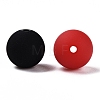 Rubberized Style Imitated Silicone Acrylic Beads MACR-T048-01A-02-2