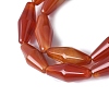 Dyed & Heated Natural Carnelian Beads Strands G-Q019-A03-3