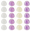 20Pcs 2 Colors Resin UV Reactive Beads RESI-TA0005-68-3