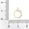 Brass Micro Pave Clear Cubic Zirconia Pendants KK-D225-14G-02-3