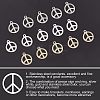 Unicraftale 60Pcs 3 Colors 304 Stainless Steel Pendants STAS-UN0028-38-4