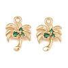 Brass Micro Pave Cubic Zirconia Pendants KK-L261-12G-1