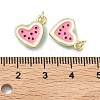 Brass Enamel Pendants KK-H259-11B-G02-3