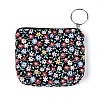 Flower Pattern Cotton Cloth Wallets AJEW-N003-08-3