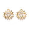 Alloy Rhinestone Pendants FIND-N008-22KCG-1