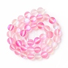 Synthetic Moonstone Beads Strands G-E573-01B-26-2