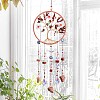 Tree of Life Natural Red Jasper Chips Suncatchers HJEW-F027-16-2