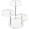 1 Set 5-Tier Round Acrylic Jewelry Riser Stands ODIS-CN0001-06-1