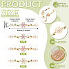 3Pcs 3 Colors Brass Pave Cubic Zirconia Connector Charms KK-TA0008-71G-3