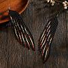 Handmade Bohemian Glass Seed Bead Beaded Chandelier Earrings UU5270-5