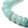 Adjustable Natural Flower Amazonite Braided Bead Bracelets BJEW-F369-A12-3
