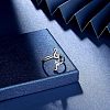 Musical Note Rhodium Plated 925 Sterling Silver Cuff Rings FS-WG4A5BA-01-1