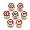 Alloy Enamel Beads X-ENAM-S122-028G-NR-1
