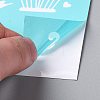 Olycraft 2Pcs Self-Adhesive Silk Screen Printing Stencil DIY-OC0008-075-4