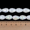 Opaque Solid Color Electroplate Glass Beads Strands LS-EGLA-N013-J8mm-B03-4