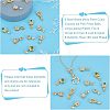 12Pcs 6 Style Brass Micro Pave Cubic Zirconia Ice Pick Pinch Bails KK-FH0003-66-4