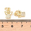 Brass Micro Pave Cubic Zirconia Charms KK-C162-032G-3