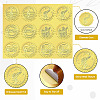 6 Patterns Aluminium-foil Paper Adhesive Embossed Stickers DIY-WH0451-012-3