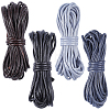 4Pcs 4 Colors Braided Round Waxed Polyester Cords YC-CL0001-04-1