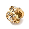 304 Stainless Steel with Crystal Rhinestone Beads RB-CBAC900-03G-2